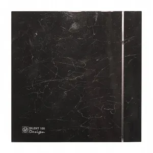 هواکش اس اند پی مدل SILENT-100 CZ MARBLE BLACK DESIGN 