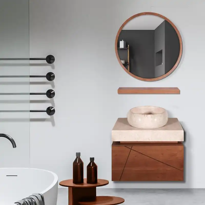 ست کابینت و روشویی مدل 1760 به همراه آینه و شلف