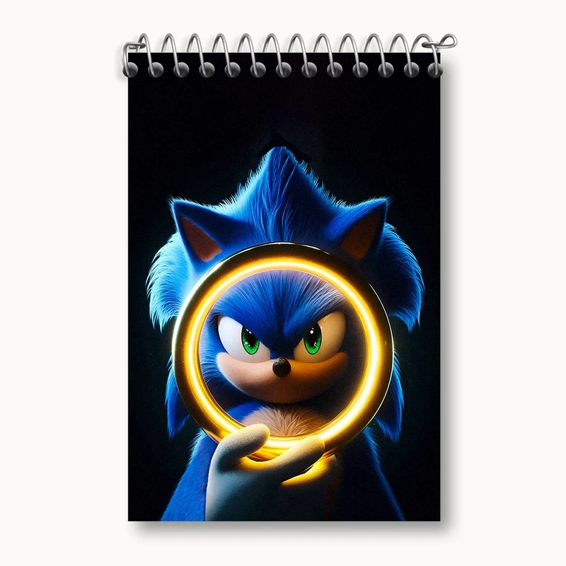 دفتر یادداشت 50 برگ خندالو مدل سونیک (Sonic) کد F2228