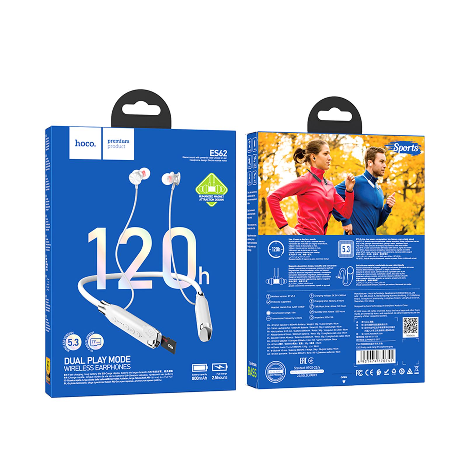 هندزفری بلوتوثی هوکو مدل ES62 pretty neck -  - 11