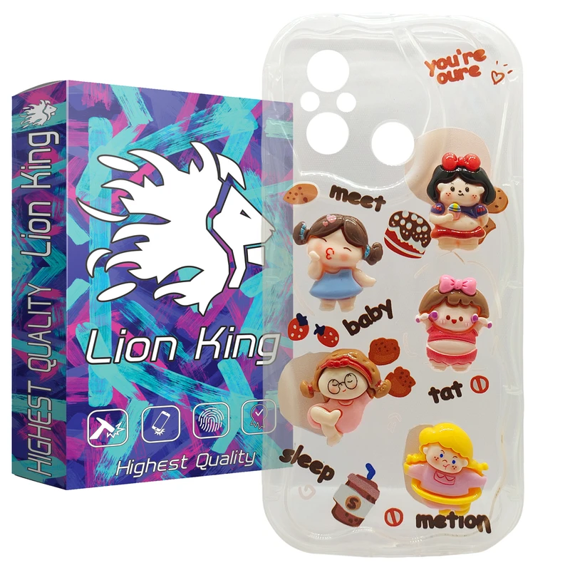 کاور لاین کینگ مدل TPUدختر مناسب برای گوشی موبایل شیائومی Redmi 12C / Poco C55