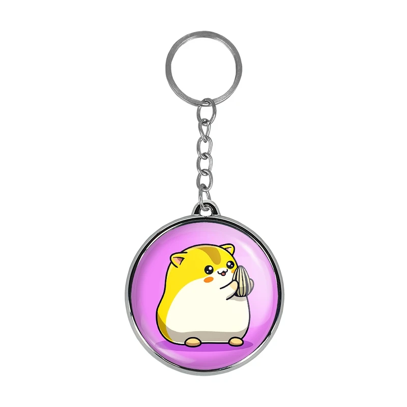 جاکلیدی خندالو طرح حیوانات بامزه همستر مدل دوطرفه کد 2964529646