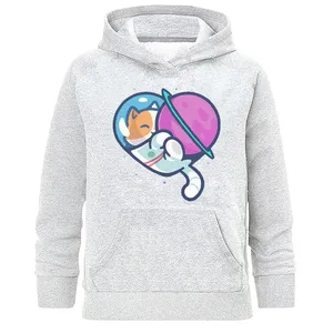 هودی زنانه طرح گربه فضایی فانتزی مدل H502