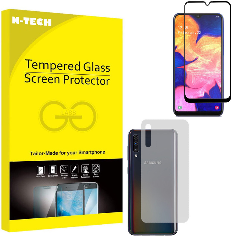  محافظ صفحه نمایش انتک مدل FUBKM-01 مناسب برای گوشی موبایل سامسونگ Galaxy A50 به همراه محافظ پشت گوشی 