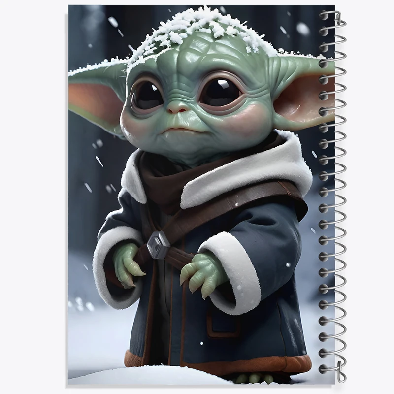 دفتر لیست خرید 50 برگ خندالو طرح بیبی یودا کد F8077