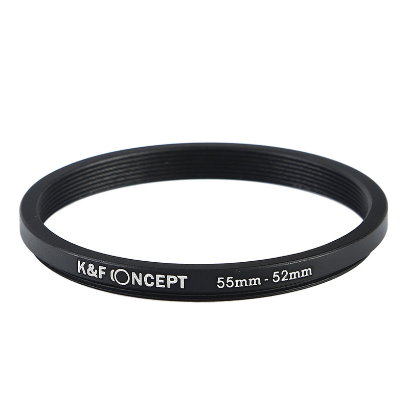 رینگ معکوس آداپتور فیلتر لنز کی اند اف مدل 55mm-52mm