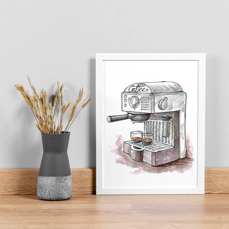 تابلو صبا طرح مدل دستگاه قهوه ساز کد D241w