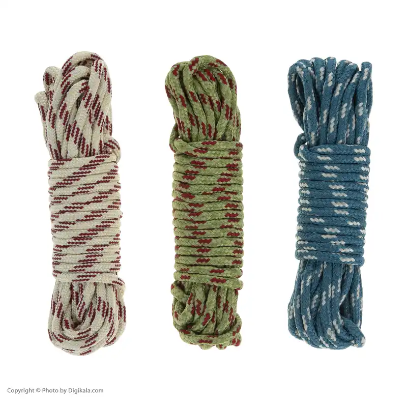 طناب مدل S10 طول 8 متر مجموعه 3 عددی