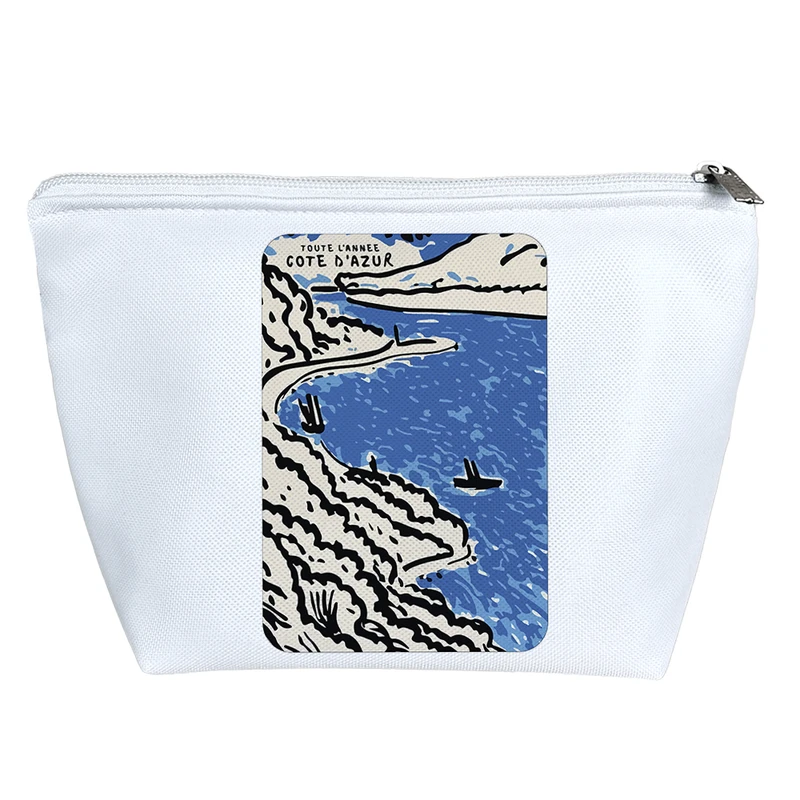 کیف لوازم آرایش دخترانه خندالو مدل دریا و صخره کد 8788