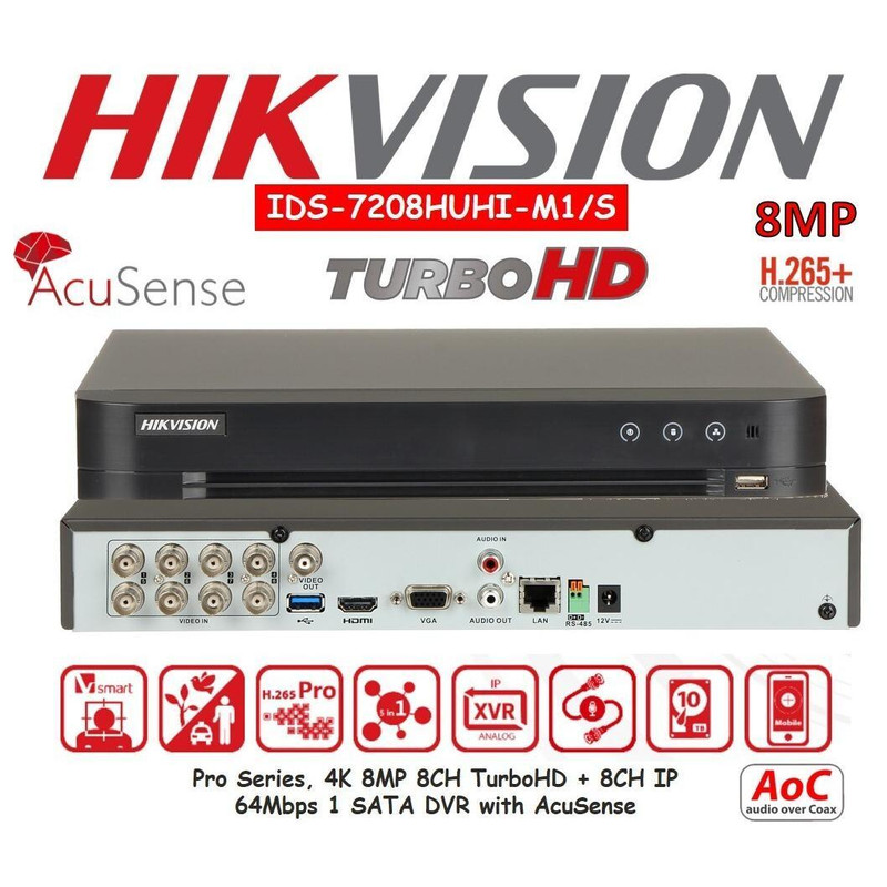 ضبط کننده ویدیویی هایک ویژن مدل iDS-7208HUHI-M1/S