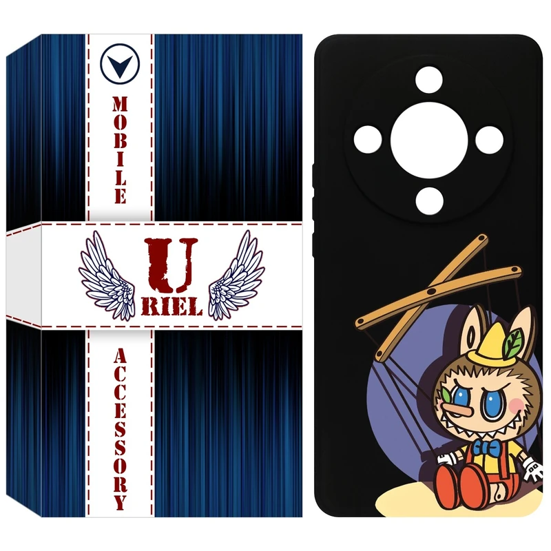 کاور یوریل مدل KSH کد 108 طرح عروسک لبوبو مناسب برای گوشی موبایل آنر X9b / X50 / Magic6 Lite