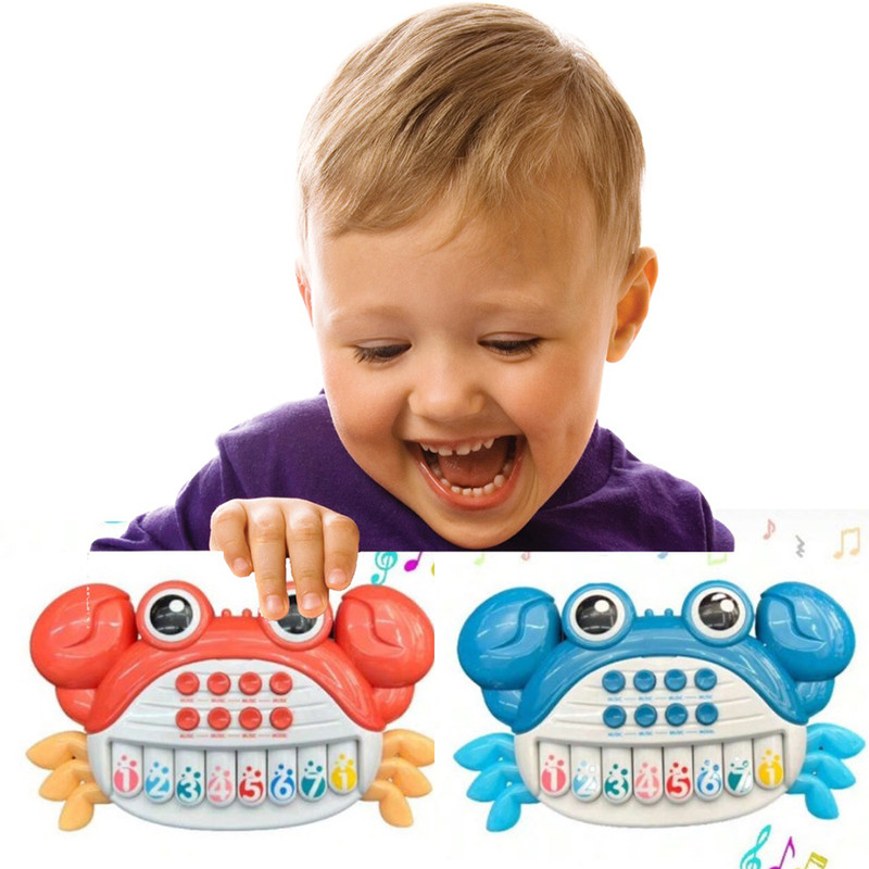 اسباب بازی مدل خرچنگ موزیکال طرح پیانو چراغدار کد 6632