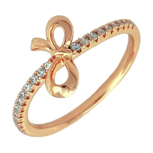 انگشتر زنانه ژوپینگ مدل پاپیون کد R4332
