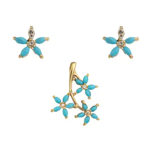 نیم ست طلا 18 عیار زنانه مایا ماهک مدل MS0575