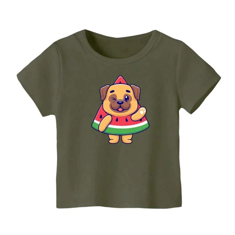 تی شرت آستین کوتاه بچگانه مدل سگ یلدایی کد 2