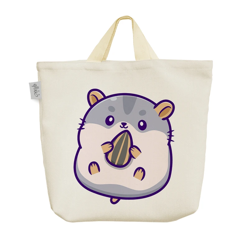 ساک خرید خندالو مدل حیوانات بامزه همستر کد 3213