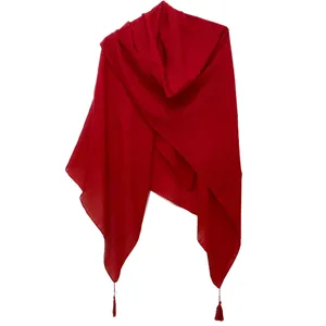 روسری زنانه مدل نخی وال اسلپ منگوله دار