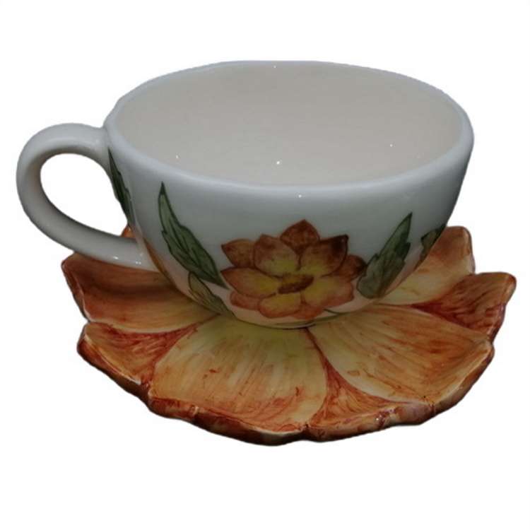 ست فنجان و نعلبکی سرامیکی هیواسرامیک مدل داوودی 2 کد8144920