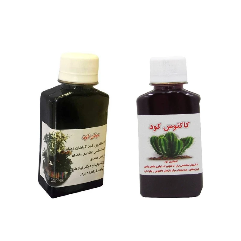کود مایع کاکتوس و مولتی کود مدل 1001 حجم 120 میلی لیتر بسته 2 عددی