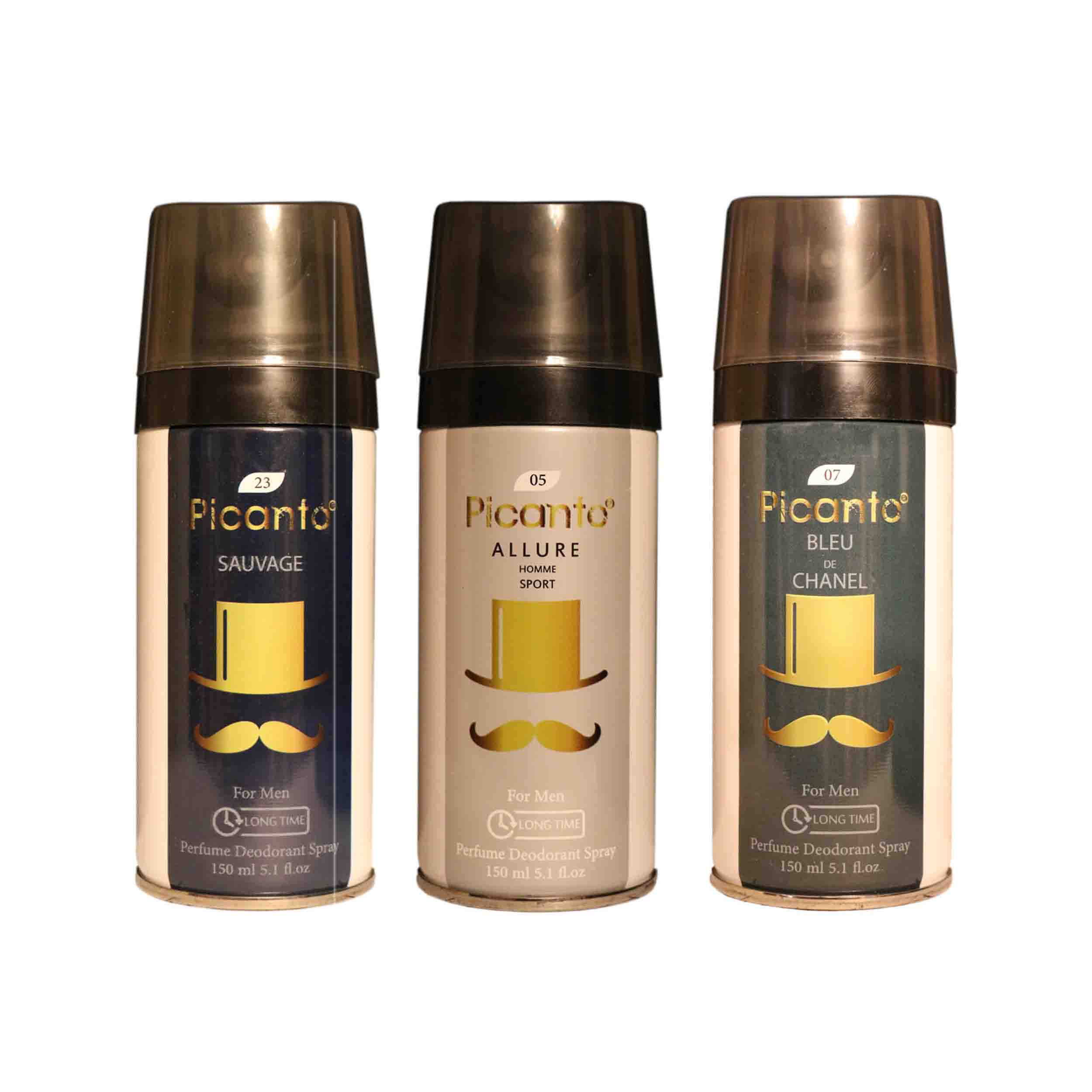 اسپری خوشبو کننده بدن مردانه پیکانتو مدل P29 حجم 150 میلی لیتر مجموعه 3 عددی