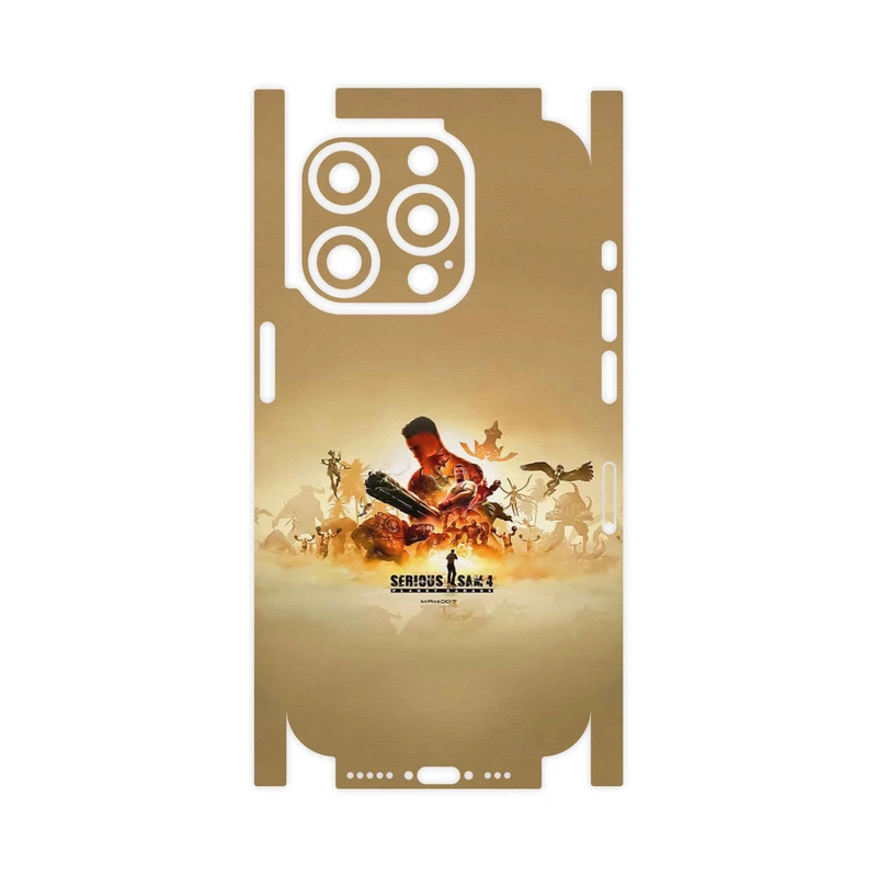 برچسب پوششی ماهوت مدل Serious Sam Game Series-FullSkin مناسب برای گوشی موبایل اپل iPhone 15 Pro