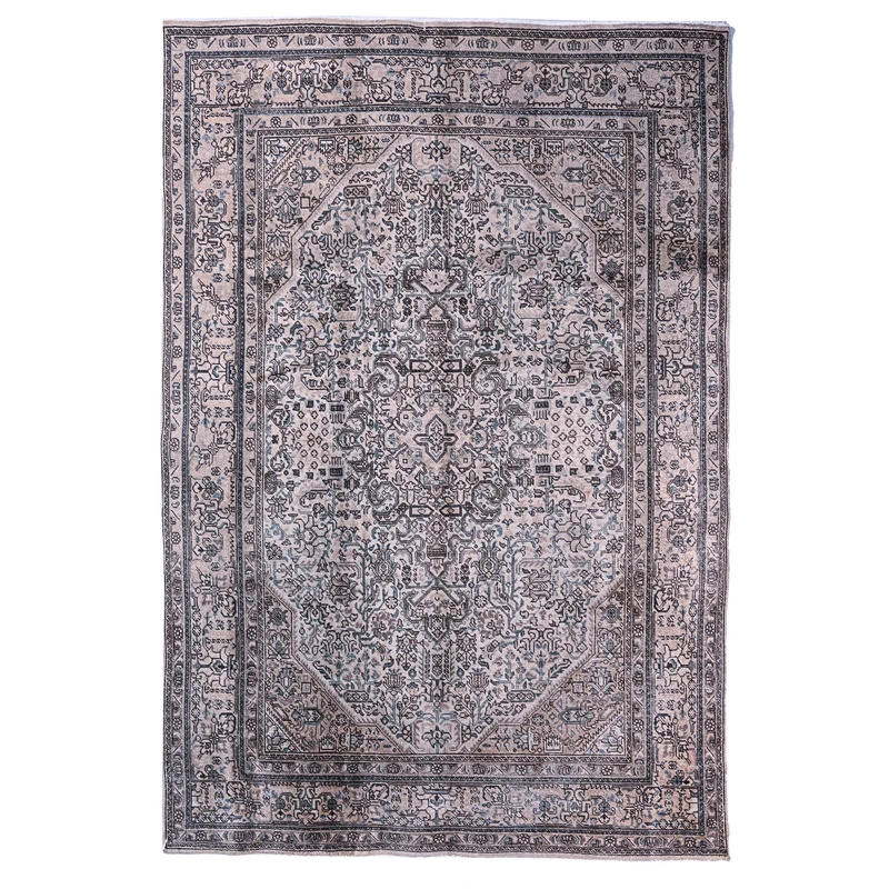 فرش دستباف شش متری مدل وینتیج کد v2456