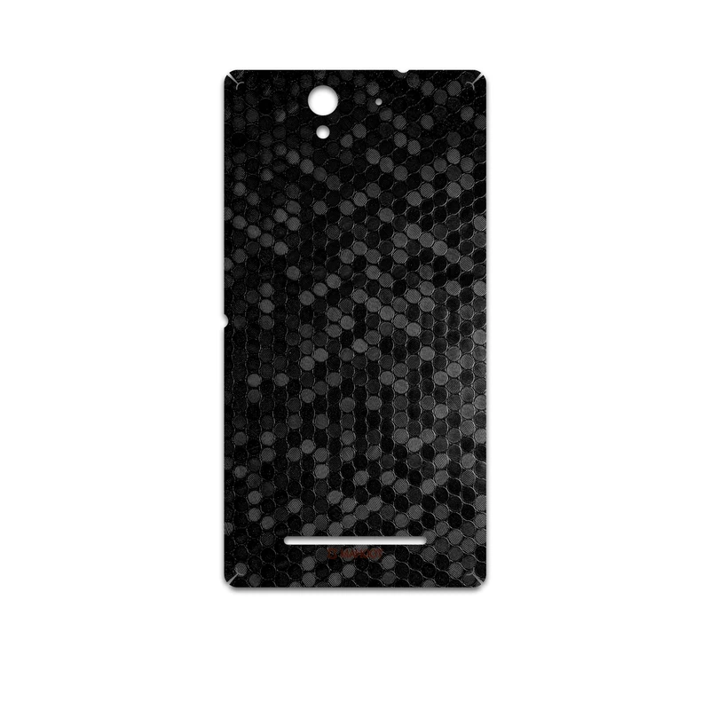 برچسب پوششی ماهوت مدل Honey-Comb-Circle مناسب برای گوشی موبایل سونی Xperia C3 Dual