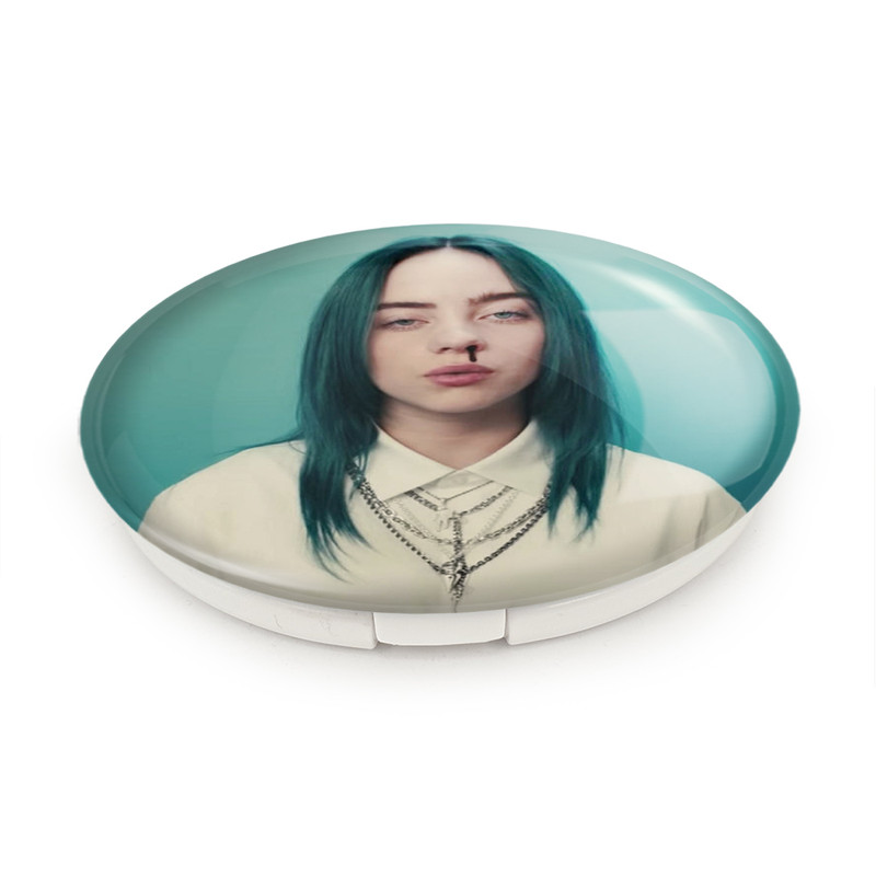 آینه جیبی خندالو طرح بیلی آیلیش Billie Eilish مدل تاشو کد 2650