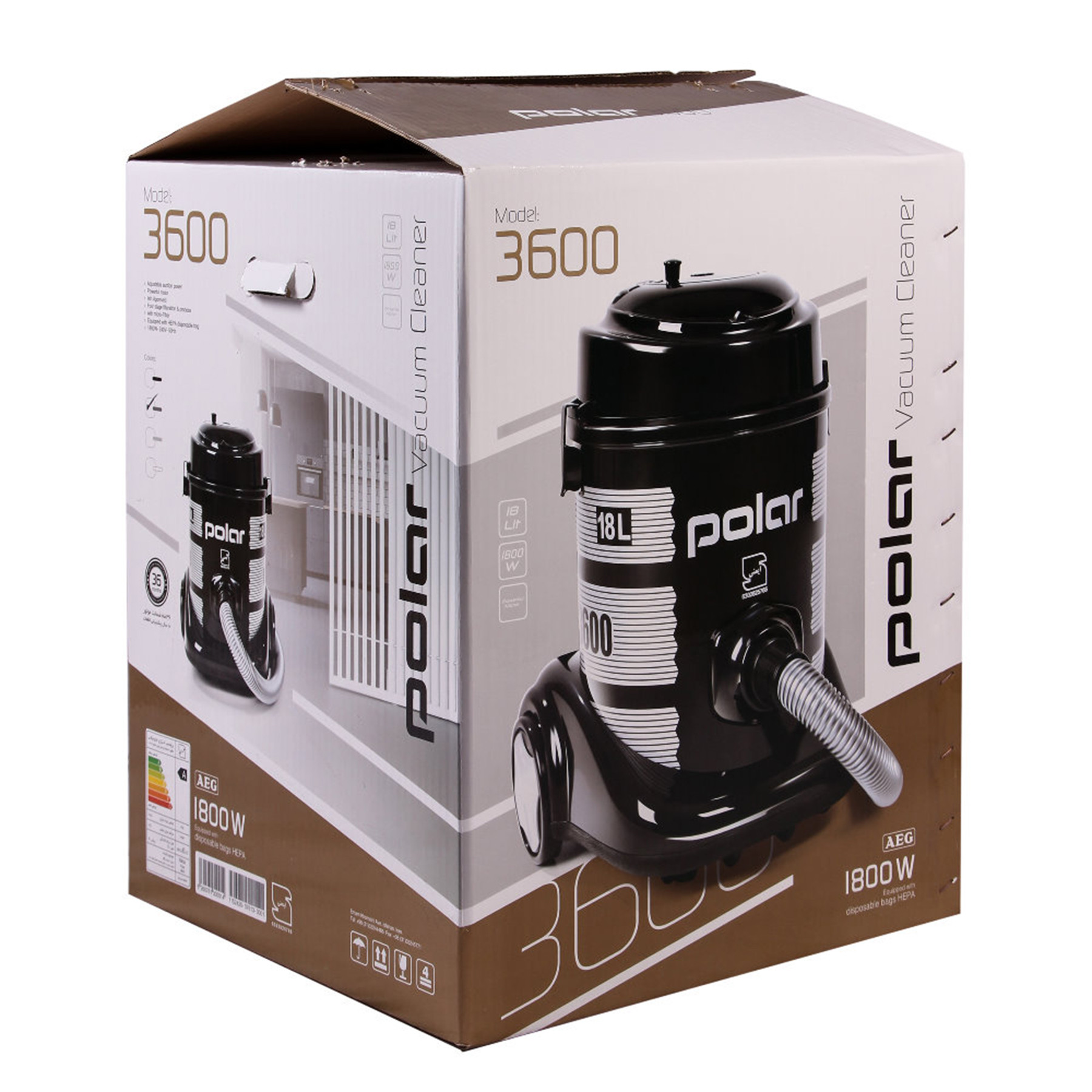 جاروبرقی پلار مدل 3600