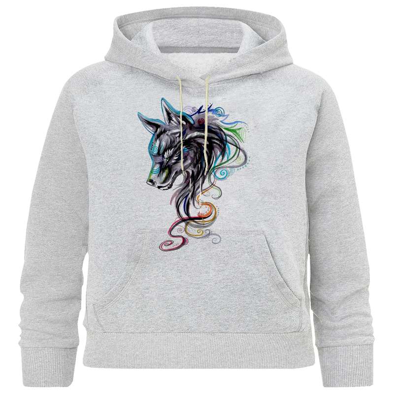 هودی دخترانه مدل M 212 گرگ