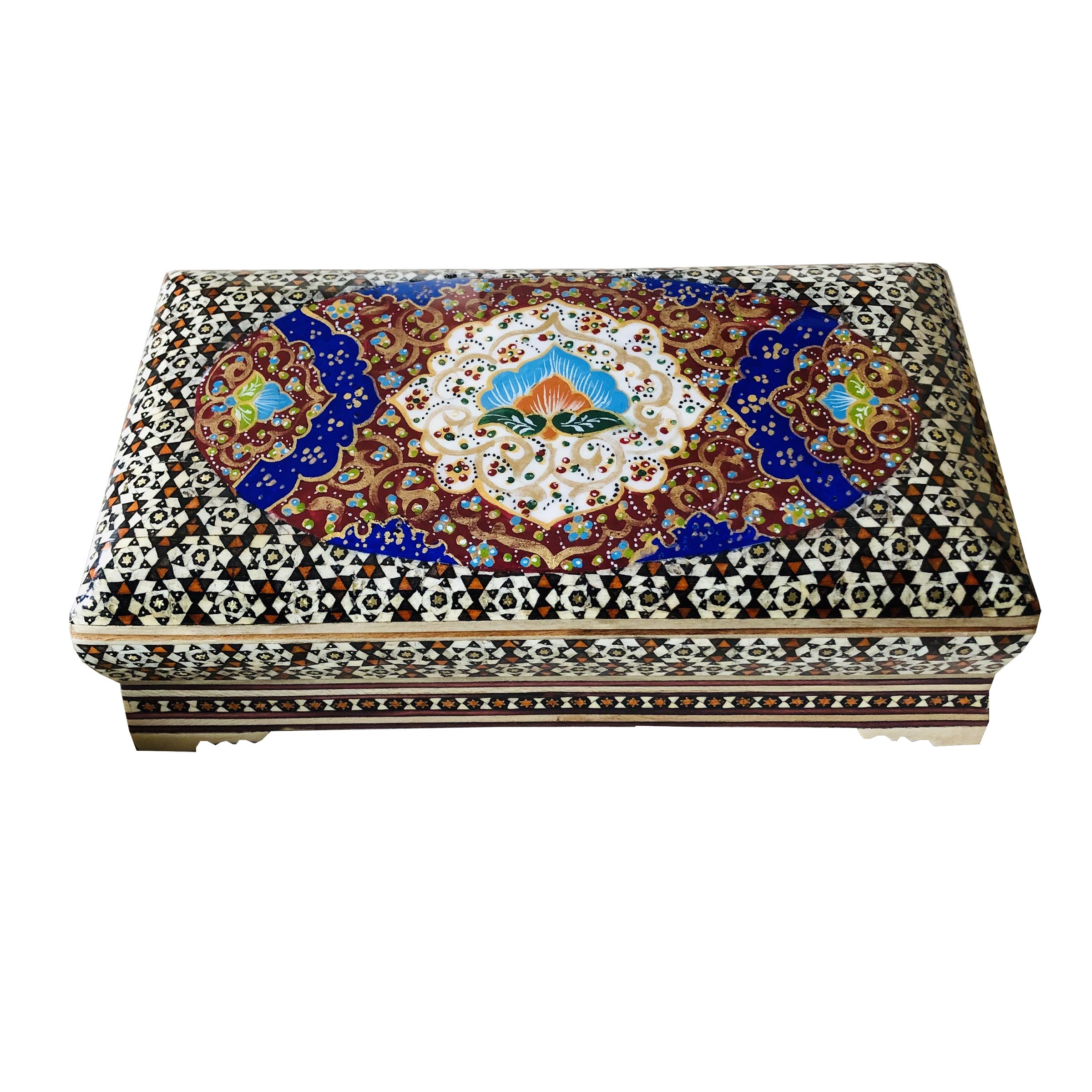 جعبه کارد و چنگال خاتم کاری مدل تذهیب کد 600