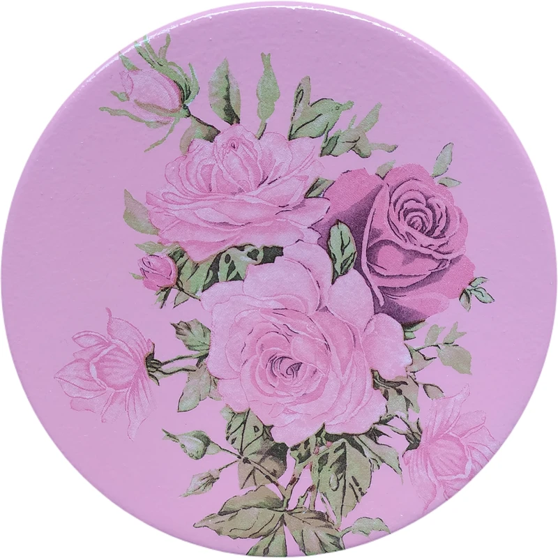 بشقاب دیوارکوب سفالی مدل گل کد 9