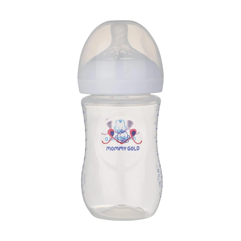 شیشه شیر مامی گلد مدل نچرال گروه سنی مثبت 18 ماه گنجایش 260 میلی لیتر  