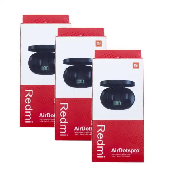 هندزفری بلوتوثی شیائومی مدل air dots pro مجموعه 3 عددی