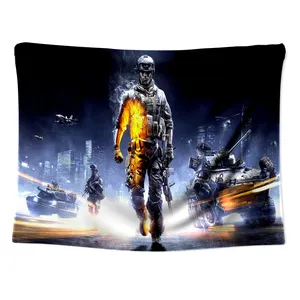 پوستر پارچه ای مدل بکدراپ بلک لایت کد 1727