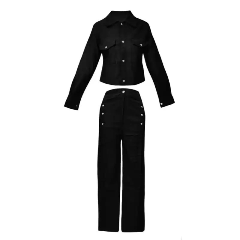 ست کت و شلوار زنانه مدل دکمه