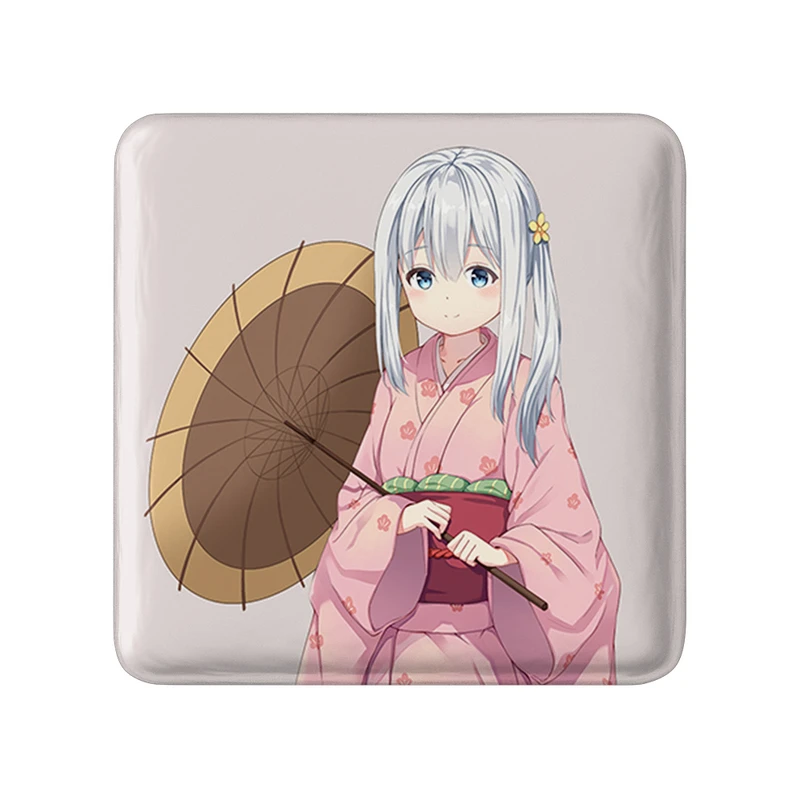 مگنت خندالو طرح ساگیری انیمه ارومانگا سنسی Eromanga Sensei  مدل مربعی کد 22719