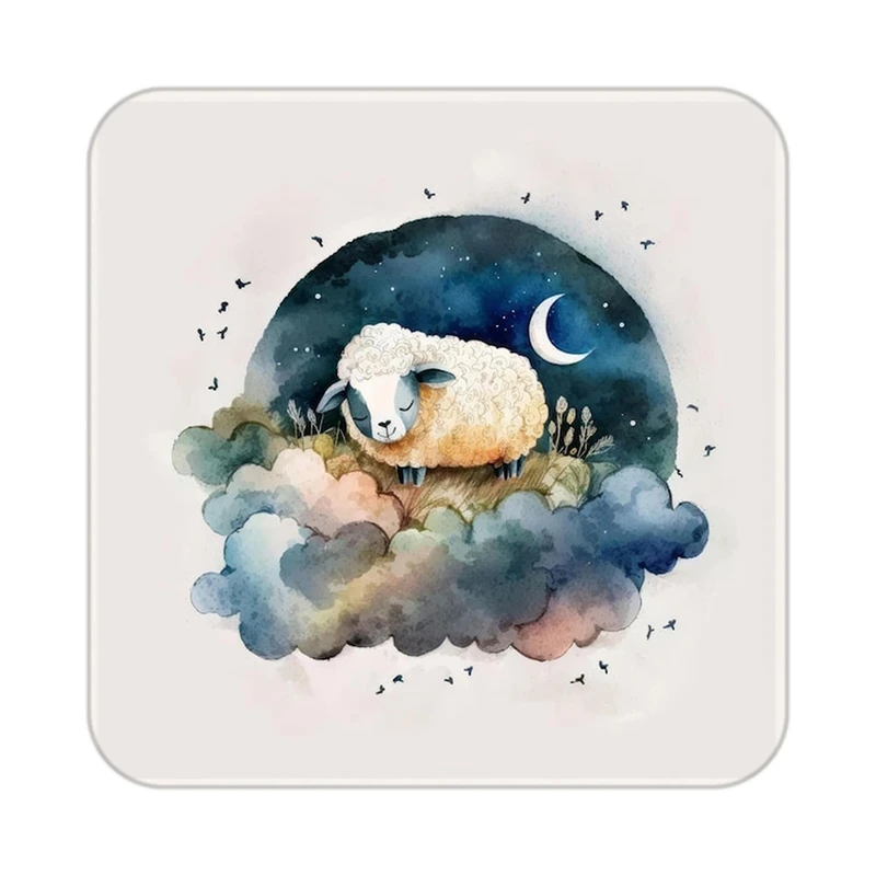 زیر لیوانی کاکتی طرح ماه و ستاره مدل mp53123