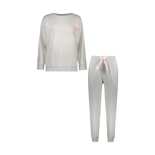 ست تی شرت آستین بلند و شلوار زنانه ناربن مدل 1521646-90