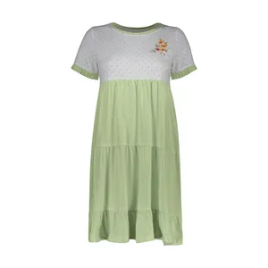 پیراهن زنانه ناربن مدل 1521696-3226 رنگ سبز روشن