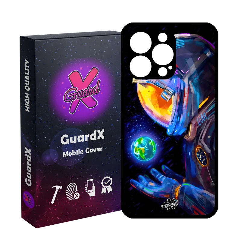 کاور گارد ایکس طرح فضانورد مدل Glass10496 مناسب برای گوشی موبایل اپل iPhone 13 Pro