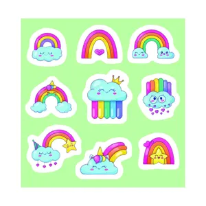 برچسب مدل رنگین کمان