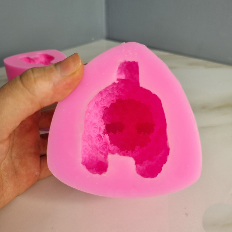 قالب شمع مدل خرس تدی گل گلی کد C 04CM