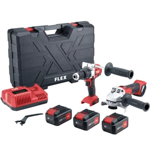 مینی فرز شارژی و دریل پیچ گوشتی چکشی فلکس مدل l 125 18.0-ec و pd 2g 18.0-ec fs55