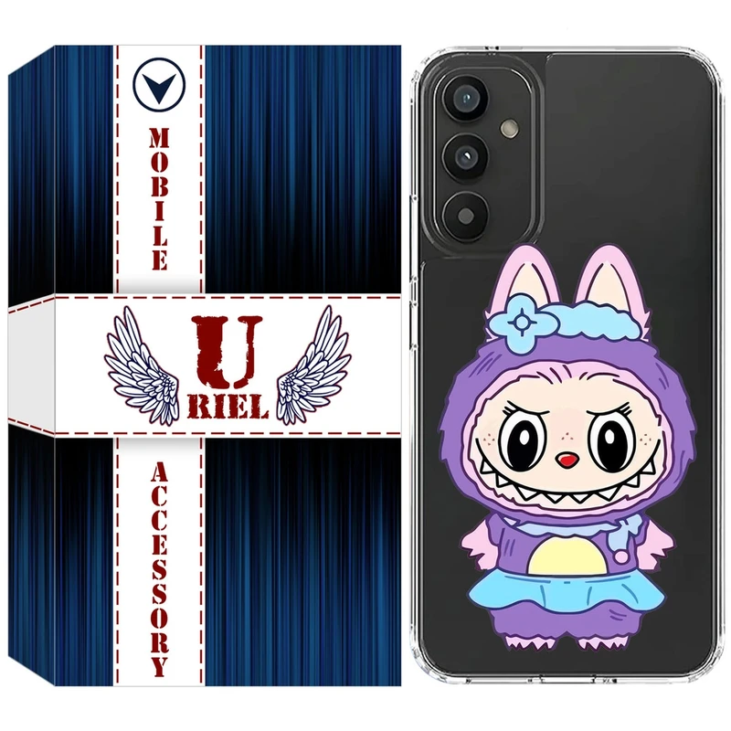 کاور یوریل مدل Clear کد 141 طرح لبوبو مناسب برای گوشی موبایل سامسونگ Galaxy A25