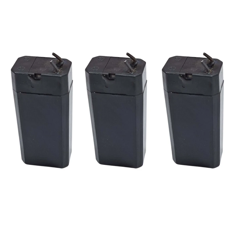 باتری سیلد اسید 4 ولت 600 میلی آمپر ساعت مدل KSRE-600 بسته 3 عددی