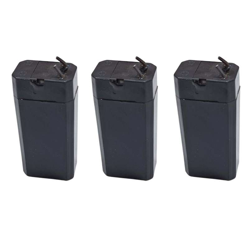 باتری سیلد اسید 4 ولت 600 میلی آمپر ساعت مدل KSRE-600 بسته 3 عددی