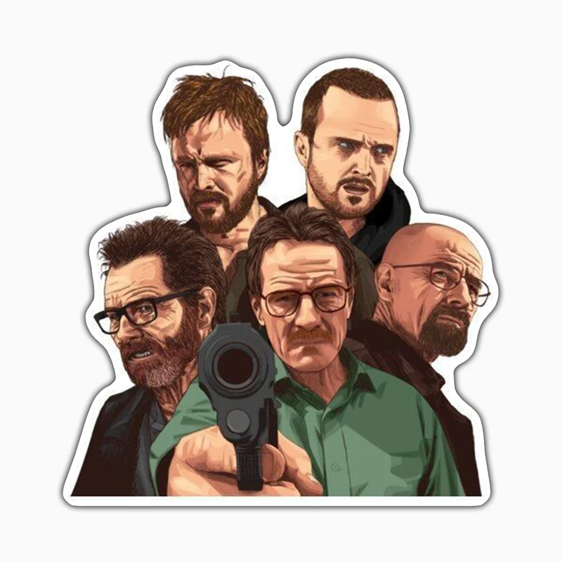 استیکر لپ تاپ و موبایل بووم طرح سریال Breaking Bad مدل W.J کد WR4