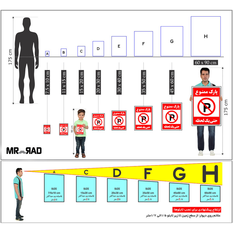 برچسب ایمنی مستر راد طرح پارک ممنوع حتی یک لحظه مدل HSE-OSHA-1340
