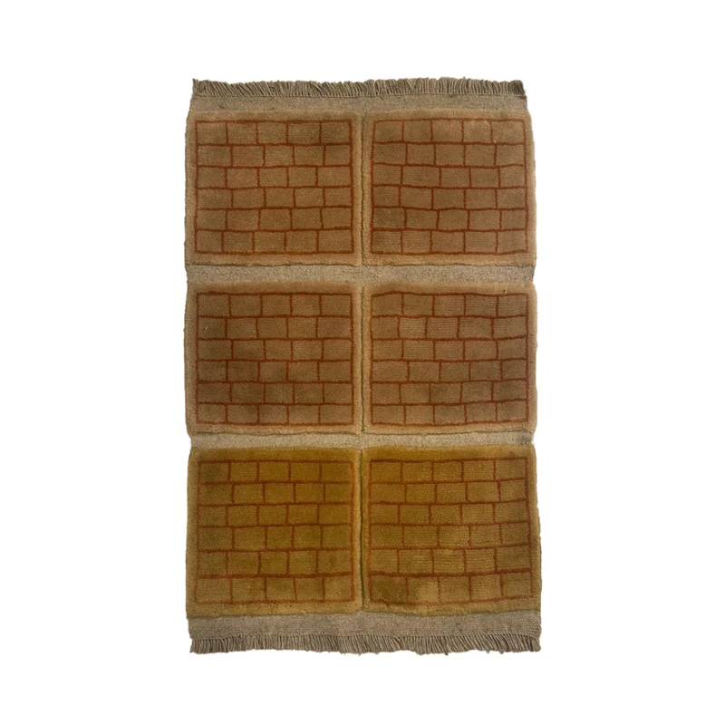 گبه دستباف نیم متری مدل بافت قشقای شیراز کد NKP-sgp54